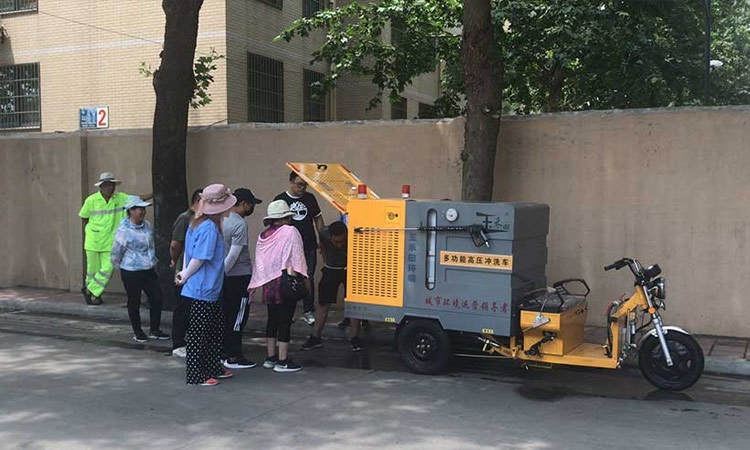 車能功能解說 人行道高壓清洗車