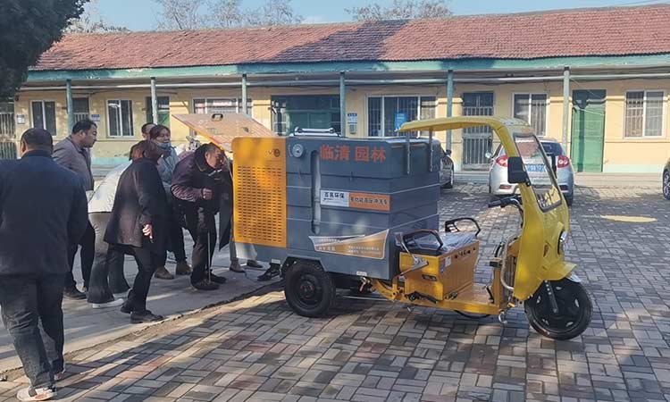 園林高壓沖洗車交車培訓