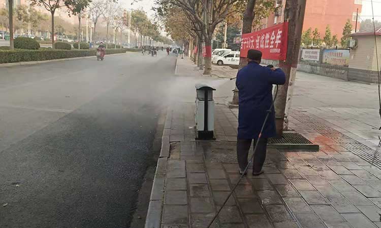 多功能高壓清洗車環(huán)衛(wèi)作業(yè) 電動三輪高壓清洗車