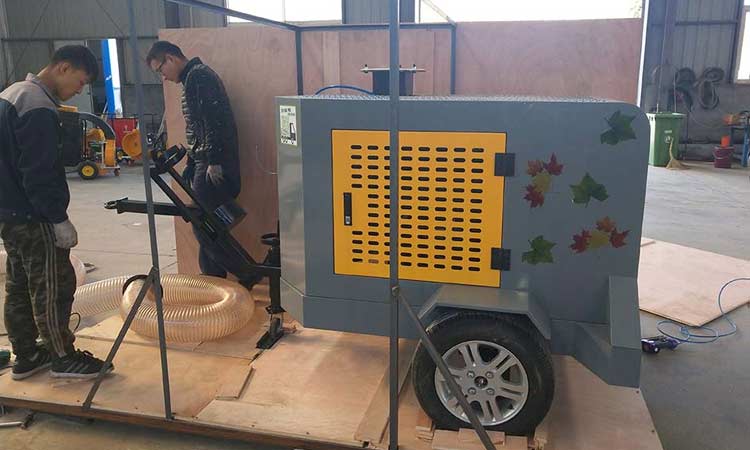 樹葉收集器打包封箱中 環(huán)衛(wèi)樹葉收集器