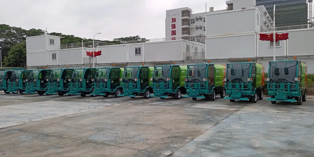 四輪高壓清洗車_小區高壓清洗車_物業小型高壓沖洗車_園區高壓清洗車